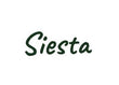 Siesta logo in green with white background